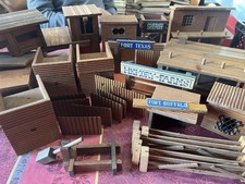 VERO - Western Fort Häuser,  DDR, Indianer Cowboys, Holz Spielzeug