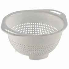 Bekaform Standsieb Kunststoff weiß Küchensieb Salatsieb Seiher Nudelsieb Ø 21cm