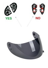 AGV K3 K4 RAUCHHELM VISIER VOR