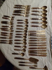 Messingbesteck Rosenholz 50