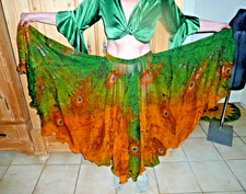 Bauchtanz sehr weiter Rock toller Farbverlauf Gr.S bis L