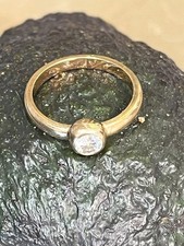 Solitärring Goldring mit Brillanten / GG 750 (18 Karat) / 2,8 Gramm