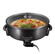 T24 Hochwertige elektrische Pizzapfanne Partypfanne Hot Post Crêpe 42x7cm Paella