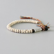 Tibetisches Glücksarmband Buddhistischer Schmuck Bodhi Perlen Armband Mantra Om