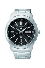 Seiko 5 Herren Automatisch Kleid Armbanduhr 42mm Wasserdicht SNKM87K1