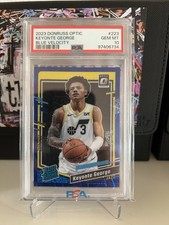 2023 Keyonte George Optic Blue Velocity Rookie PSA 10 Utah Jazz