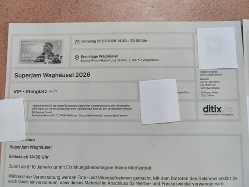 Vip stehplatz tickets - vip,