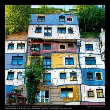 Hundertwasser Puzzle mit
