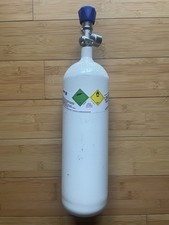 Sauerstoffflasche 2 Liter leer medizinischer Sauerstoff O2 TÜV 2028 Notarzt