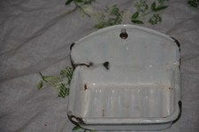 Alte Seifenschale aus Emaille