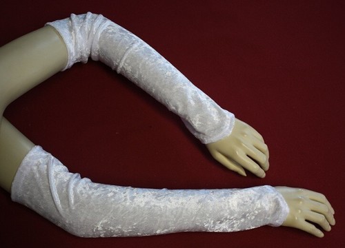 Armstulpen weiß 40cm - weiß,