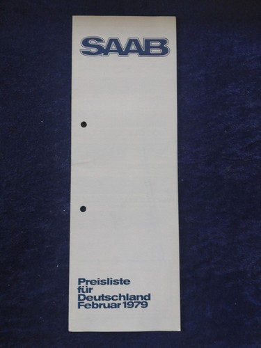 Saab preisliste 1979 99 - saab,