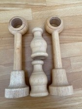 Wandträger Wandhalterung für Gardinenstangen 28 mm Buche massiv