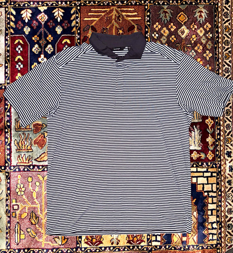 Radmor black gray striped polo - radmor, black/gray