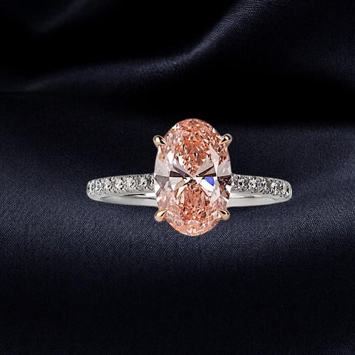 Fancy vivid pink lab - fancy,