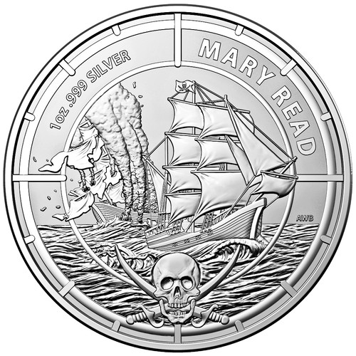 Unze 999 silber piraten - 1,
