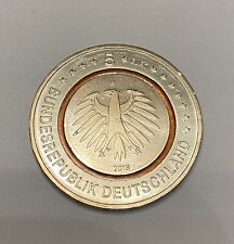5 Euro 2018 aus Deutschland, Subtropische Zone, Präge F, bankfrisch, bfr.
