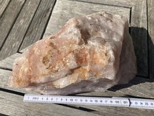 Großer natürlicher roher Rosenquarz Stein naturbelassen 6820g schwer