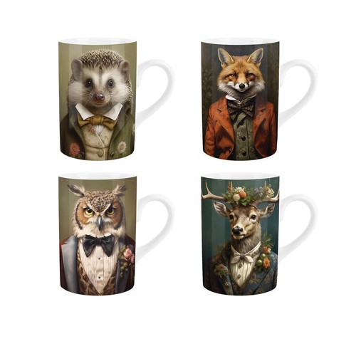 Edwardianische tiere tassen - tiere,
