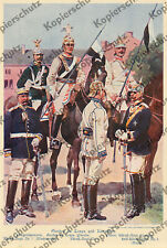 Kaiserliche Armee Garde du Corps Kürassiere Leibgendarm Uniformen Potsdam 1902