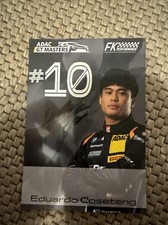 ORIGINAL HANDSIGNIERTE AUTOGRAMMKARTE  EDUARDO COSETENG #10 ADAC GT4 BMW M