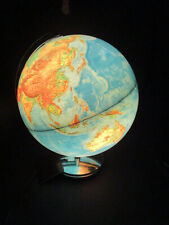 Columbus Planet Erde Globus Erdglobus Leuchtglobus + Anleitung Ø 34 cm 70er J.