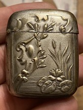 Pyrogen Eiskratzer Dose Streichholzschachtel Frankreich Vers 1900 Antik Metall