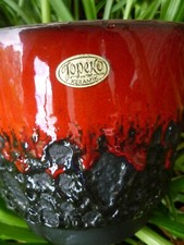 Übertopf Fat Lava Jopeko Keramik 14,8 x 17,5 cm Design Blumentopf Übertopf TOP