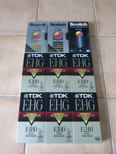 Vhs leerkassetten tdk hg - 9x,