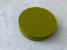 hey-sign Filzuntersetzer unbenutzt Wollfilz grün 12 cm 6 Stk. Untersetzer Filz