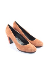 HANNA WHITE Hochfront-Pumps Damen Pumps Gr. DE 38 braun klassischer Stil