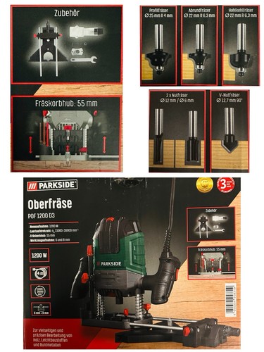 Oberfäse parkside pof1200d3 - parkside,