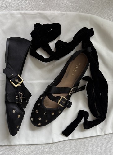 Neu zara ballerinas - ballerinas, schwarz