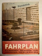 Fahrplan Bezirk Karl-Marx-Stadt 1984/1985 VE Verkehrskombinat DDR Dienststück