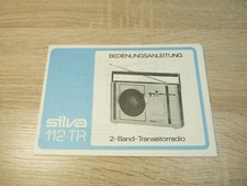 Bedienungsanleitung Silva 112 TR 2-Band-Transistorradio