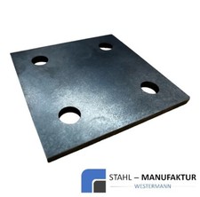 Ankerplatte gelocht Stahlplatte Kopfplatte Fußplatte Laserzuschnitte Stahl