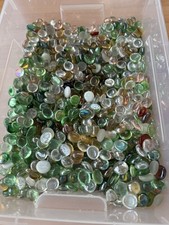 Glasnuggets Dekosteine Farbmix Muggelsteine 9 Kg Grösse 17 - 20 mm  Glaskugeln