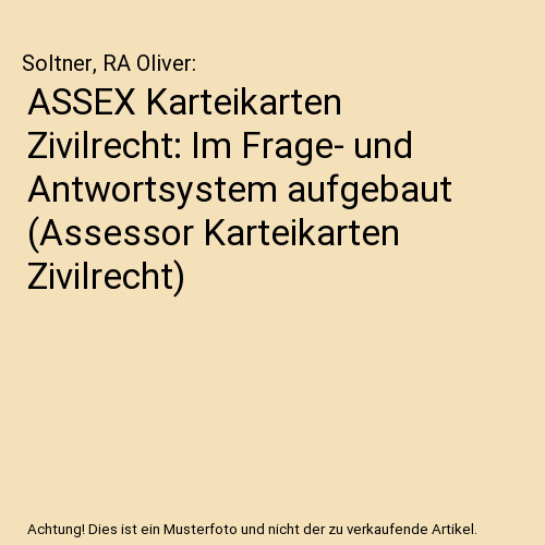 Assex karteikarten zivilrecht - assex,
