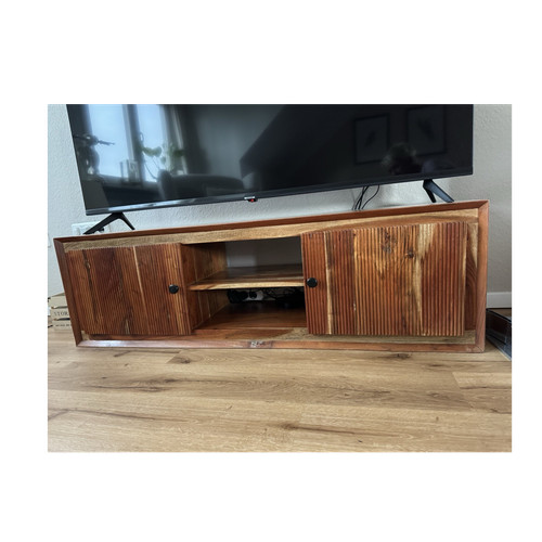 Lowboard holz braun mit 2 - holz,
