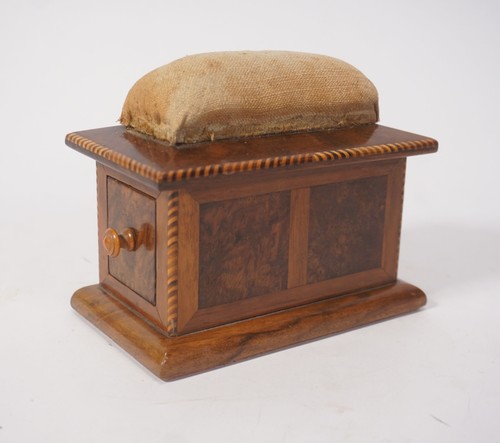Antikes biedermeier nähkissen - antikes,