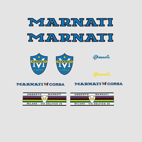 Marnati bicycle decals - marnati,