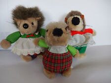 Albingia Igel Familie Werbefigur Plüschtier Stofftier Kuscheltier Rarität !!!