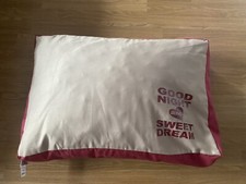 Bengy Hundekissen Kissen Hundebett Bett für kleine - mittelgroße Hunde Beige Rot