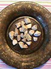 DEKO STEINE NATUR grau-weiß Blumen-DEKORATION STREU MARMOR?