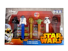Star Wars 6 PEZ Spender mit 8