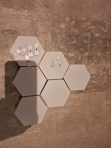 Hexagonal led light 6stück - hexagonal,