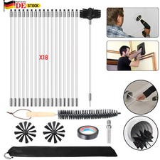 24 Stk Schornsteinbesen Reinigungs Set Profi Kaminbesen Schornsteinfegerbesen DE