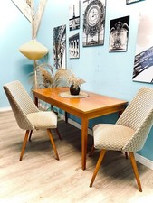 sympathischer Ausziehtisch Tisch Holztisch Esstisch Vintage alt 50er 60er Jahre