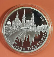 800 Jahre Dresden 2006 Gedenkmünze Spiegelglanz polierte Platte Geschenk