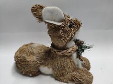 Rehlein sitzend Weihnachten Weihnachtsdekoration Figur Gartenfigur Tierfigur Reh